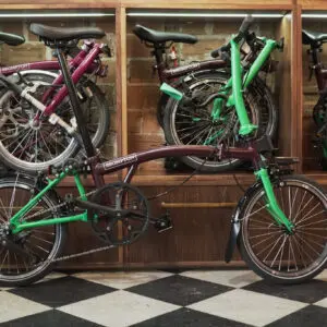 Brompton C-Line Explore 12 - Rear Rack - Plum/Palm - Mid