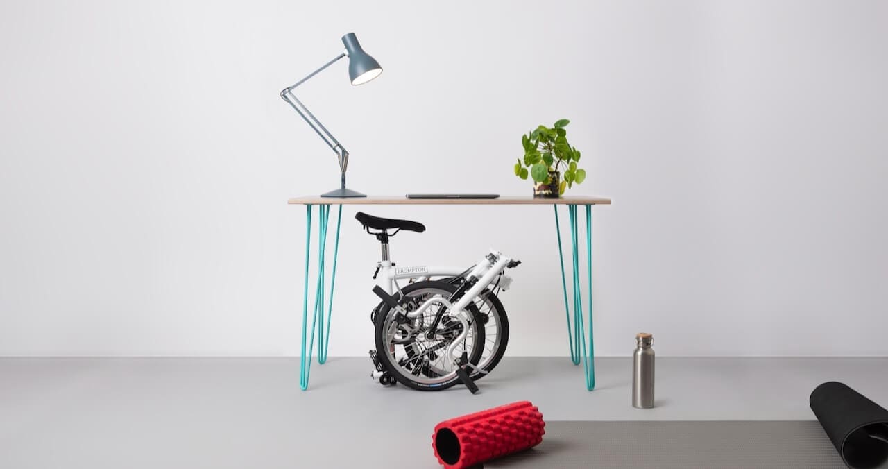 Brompton Under Desk at Work