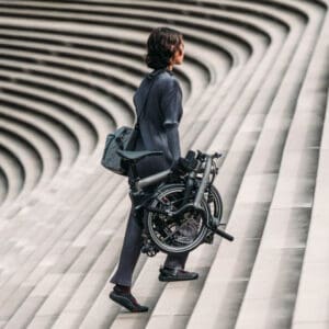 Brompton folding bike ultra compact fold