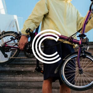 Brompton folding bike ultra compact fold