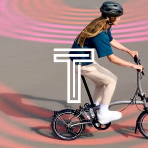 Brompton folding bike ultra compact fold